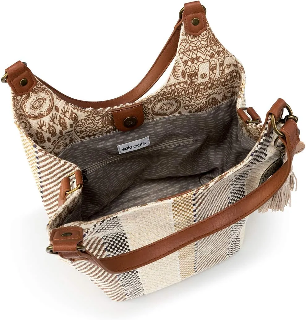 Sakroots The Sak Roma Shopper Shoulder Bag Large Purse & Tote Bag with Double Straps & Zipper Pockets for Everyday & Travel