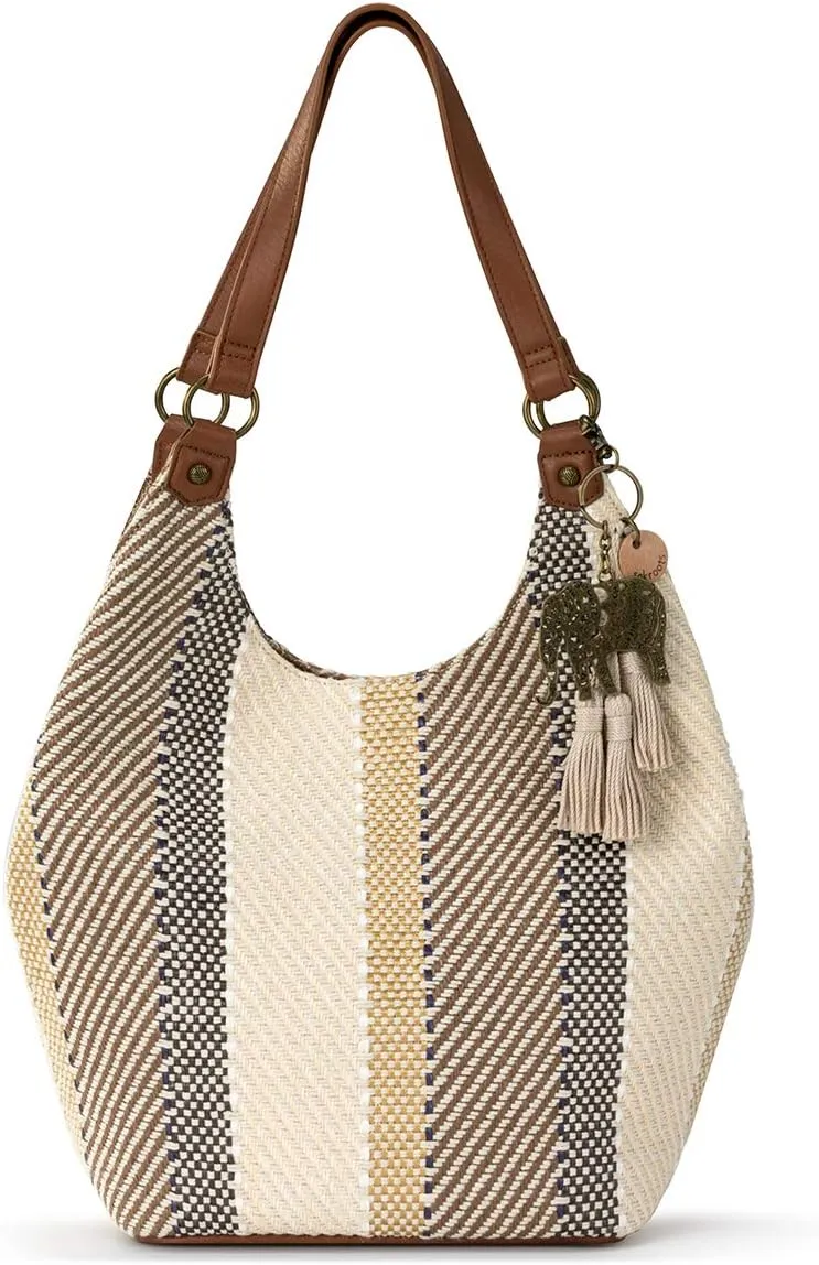 Sakroots The Sak Roma Shopper Shoulder Bag Large Purse & Tote Bag with Double Straps & Zipper Pockets for Everyday & Travel