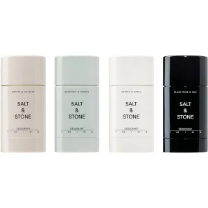 SALT & STONE Deodorant | Extra Strength Natural Deodorant for Women & Men | Aluminum Free with Seaweed Extracts, Shea Butter & Probiotics (Mini Deodorant Discovery Set)