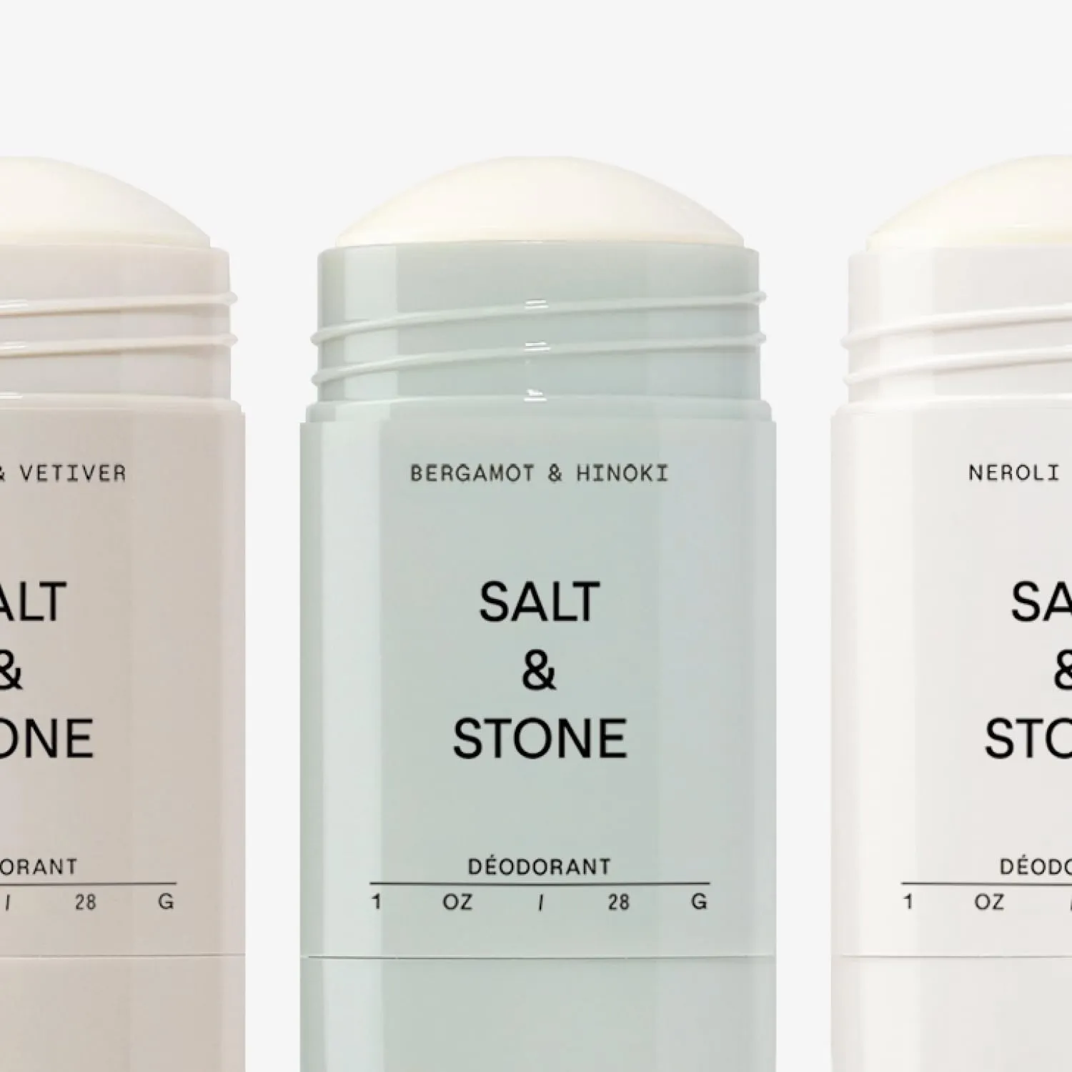 SALT & STONE Deodorant | Extra Strength Natural Deodorant for Women & Men | Aluminum Free with Seaweed Extracts, Shea Butter & Probiotics (Mini Deodorant Discovery Set)