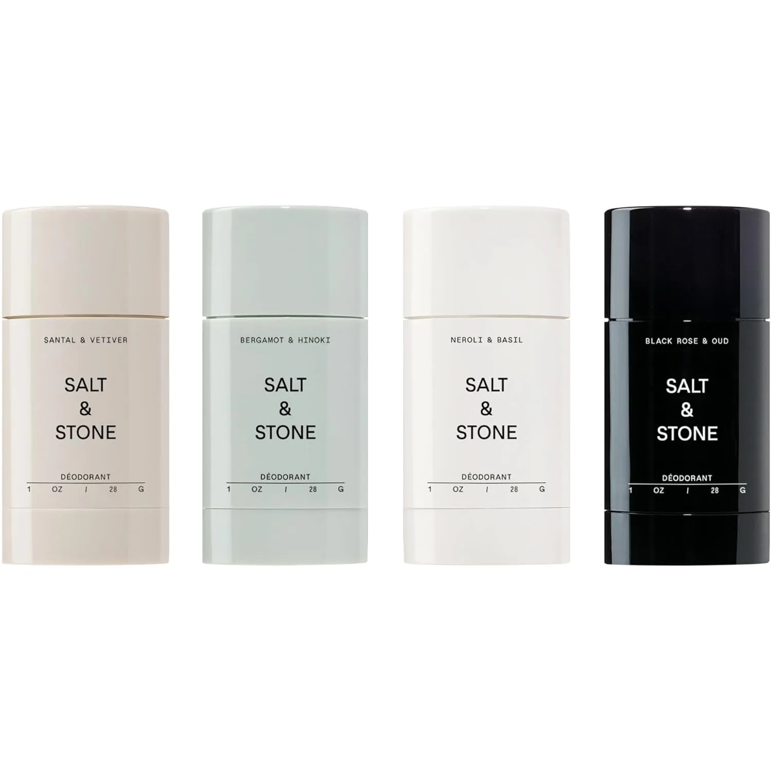 SALT & STONE Deodorant | Extra Strength Natural Deodorant for Women & Men | Aluminum Free with Seaweed Extracts, Shea Butter & Probiotics (Mini Deodorant Discovery Set)