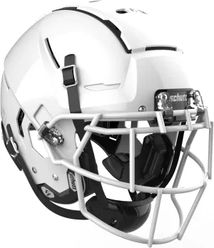 Schutt F7 VTD Collegiate Football Helmet, EGOP NB VC Facemask Attached, X-Large, White