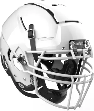 Schutt F7 VTD Collegiate Football Helmet, ROPO DW NB VC Facemask Attached, X-Large, White