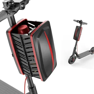 Scooter Bag 8L, Electric Scooter Basket Foldable Waterproof Universal, Bike Bicycel Front Hanging Accessories Kit for Adults, Boys, Grils