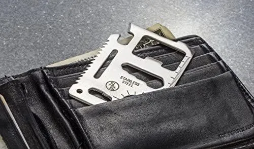 SE 11-in-1 Multi-Function Wallet Survival Tools (20-Pack) - MT908-20