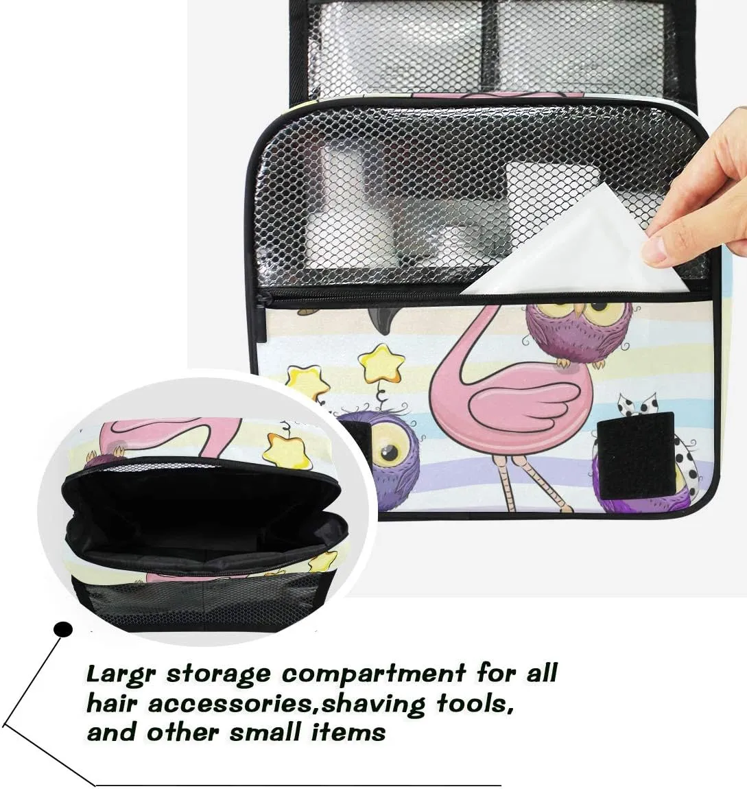 senya Hanging Travel Toiletry Bag Kit Makeup Case Cosmetics Organizer for Men Women