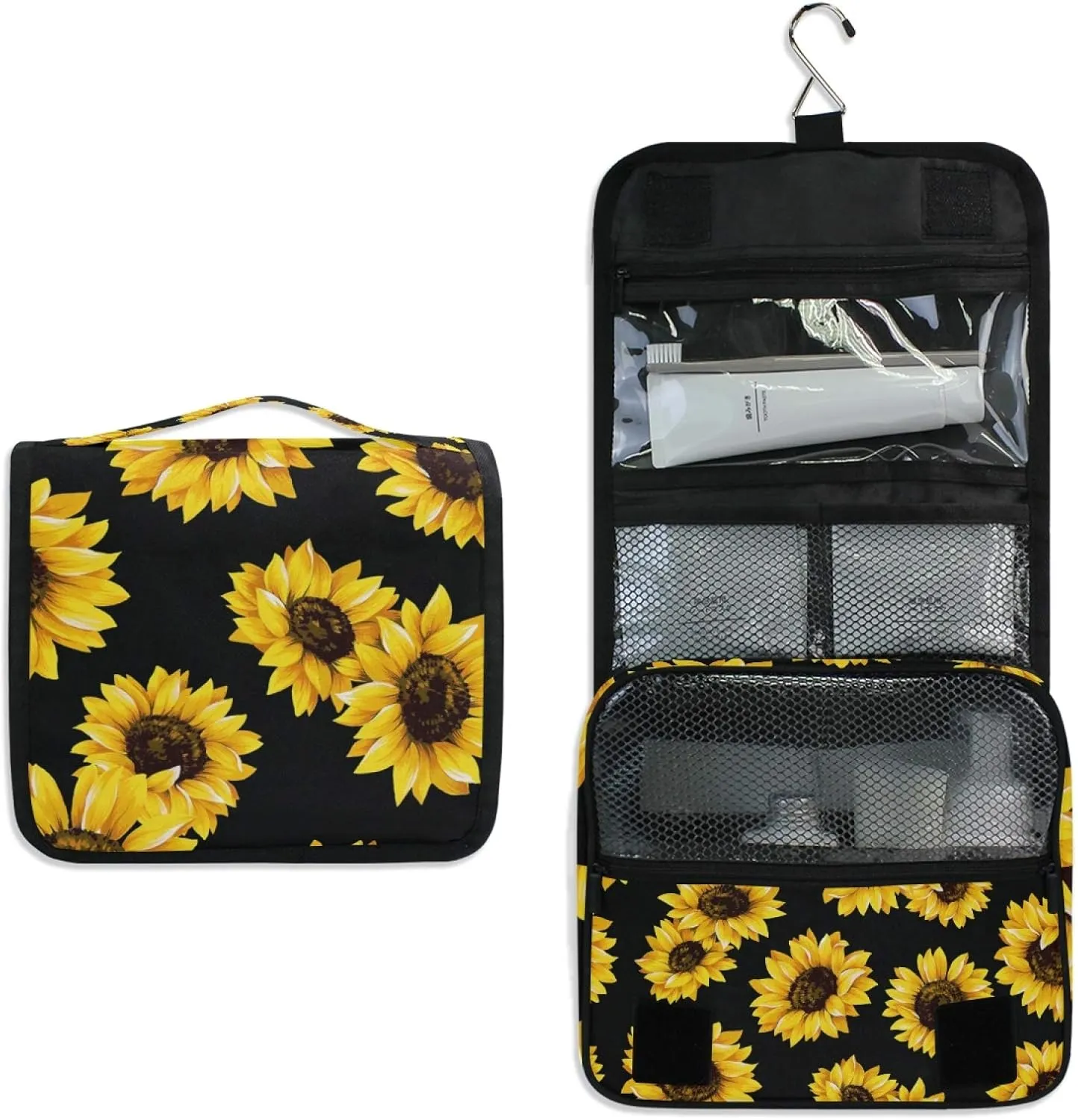 senya Hanging Travel Toiletry Bag Kit Makeup Case Cosmetics Organizer for Men Women