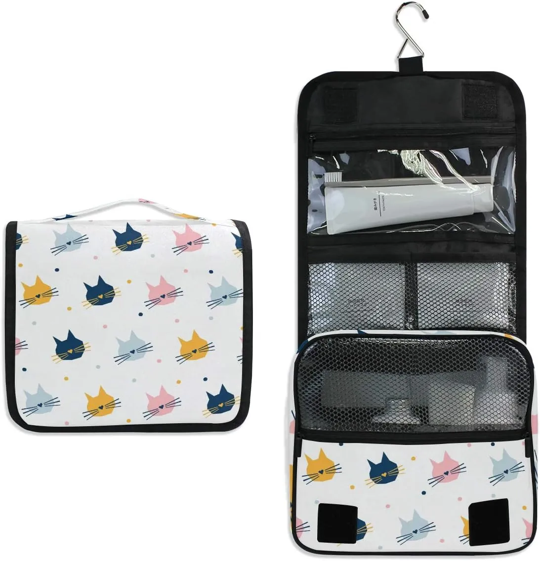 senya Hanging Travel Toiletry Bag Kit Makeup Case Cosmetics Organizer for Men Women