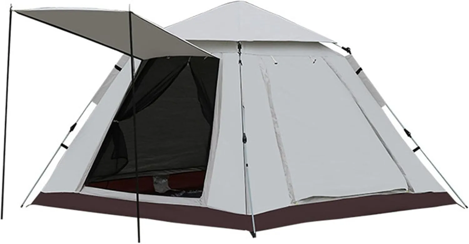 SFKLYU 3/4, 4/8 Person Instant Cabin Tent Portable Pop Up Tent Weatherproof Tent with Rainfly for Camping Hiking Mountaineering