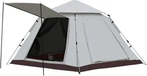 SFKLYU 3/4, 4/8 Person Instant Cabin Tent Portable Pop Up Tent Weatherproof Tent with Rainfly for Camping Hiking Mountaineering