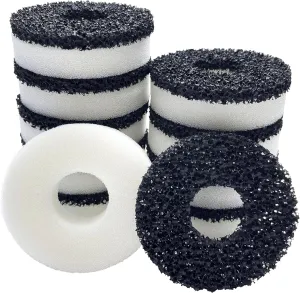 SHIGATSU 20 Pack of Replacement Aquarium Maintenance Kit for Biorb Filter, Aquarium Sponge Foam and Carbon Rings Set