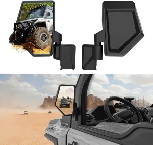 Side Mirrors for Polaris Ranger Crew/XD 1500, Adjustable Folding Door-Mounted Side Rearview Mirrors Kit for Polaris Ranger Crew/XD 1500 Northstar 2024  Accessories, Replace #2889862