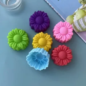 Silicone Cake Mold Set - 20pcs Nonstick Heat-Resistant Daisy Design