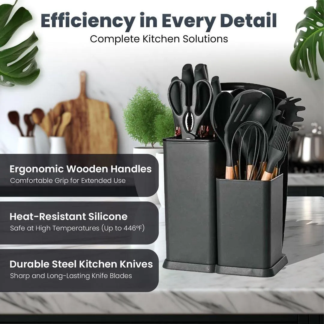 Silicone Cooking Utensil Set – Heat-Resistant, Non-Stick Kitchen Tools