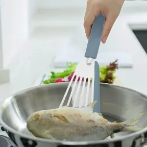 Silicone Stainless Steel Spatula Set - Heat Resistant Cooking Utensils