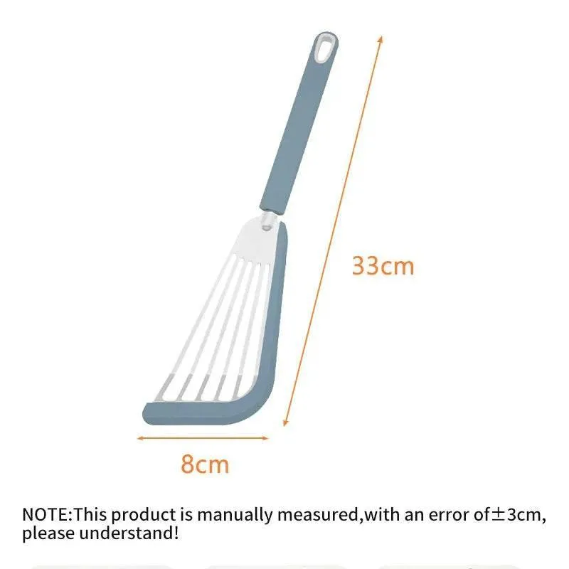 Silicone Stainless Steel Spatula Set - Heat Resistant Cooking Utensils