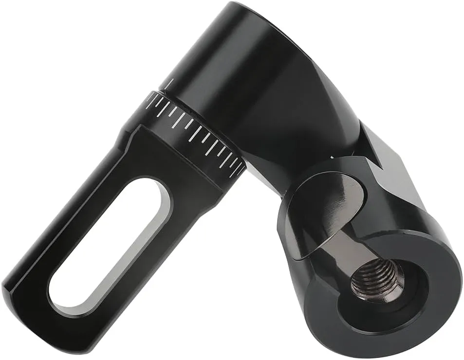 Single/Double Side Adjustable V-Bar Mount Quick Disconnect Bow Rod Stabilizer, Archery Compound Recurve Bow Stabilizer Single/Double Sidebar Back Bar stabilizer Mount
