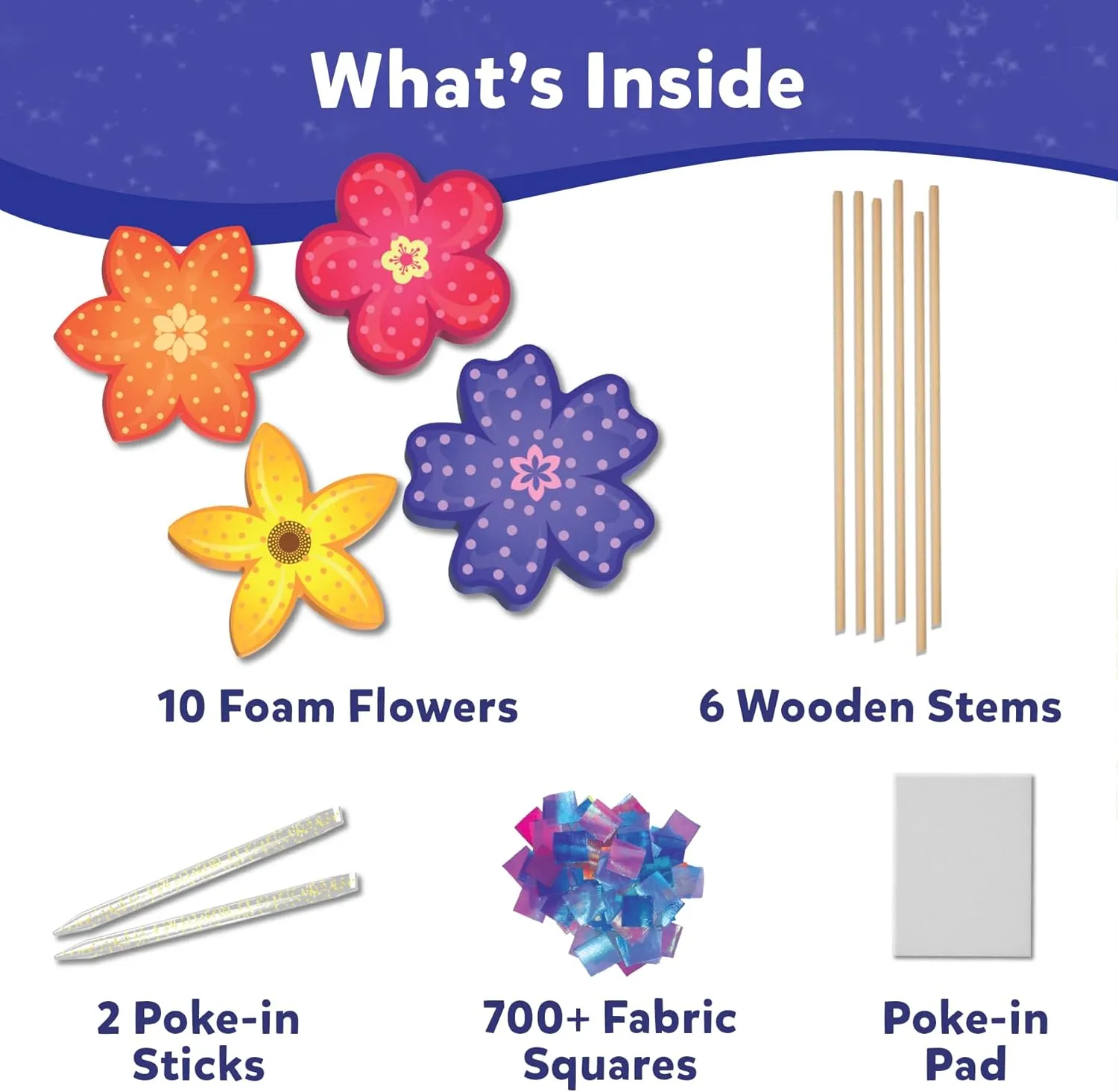 Skillmatics Poke-in Art - Flower Bouquet, Mess-Free Creative Activity, Gifts for Father’s Day, DIY Wood Craft Kits for Girls & Boys Ages 4, 5, 6, 7, 8, 9