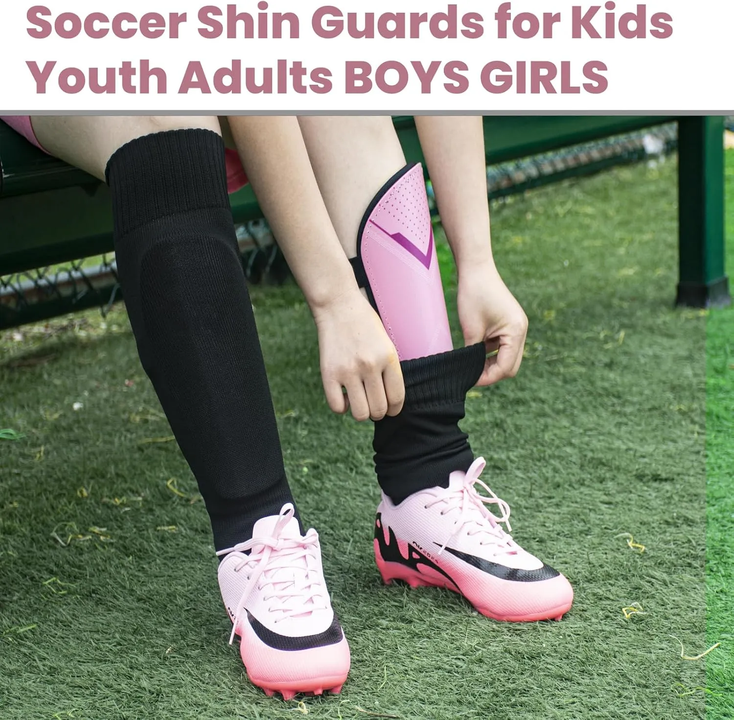 Soccer Shin Guards for Kids Youth Adults Toddler, Shin Defender Shin Guards with Ankle Protection Football Gear for 3 5 4-6 7-9 10-12 Years Old Boys Girls Espinilleras de Futol para Hombres