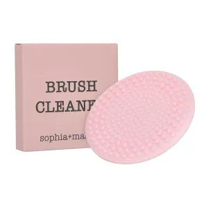 Sophia   Mabelle Silicone Makeup Brush Cleaning Pad – Portable Brush Cleaner Mat with Suction Cup for Deep Cleansing – Gently Removes Makeup Residue, Extends Brush Life, and Restores Softness