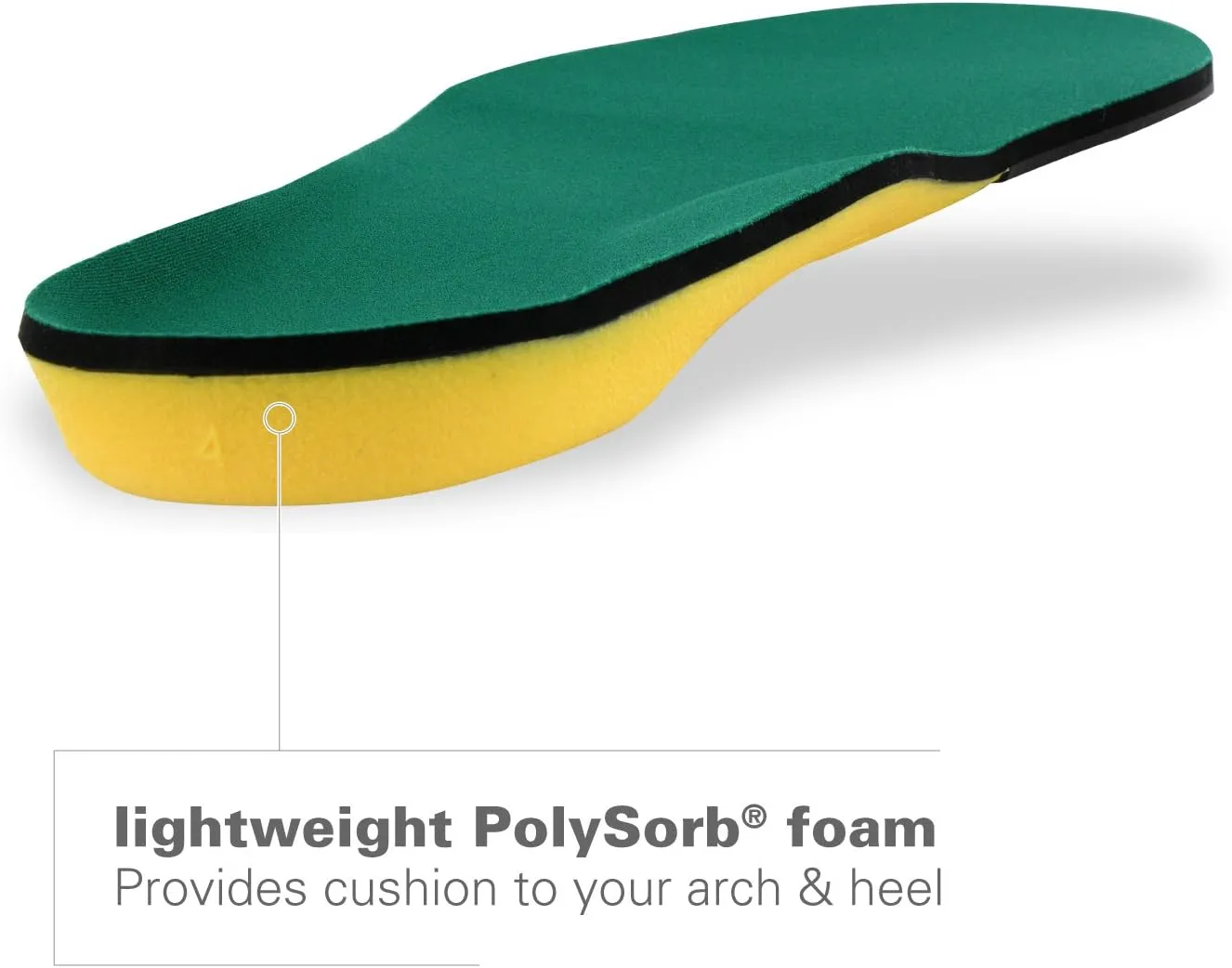 Spenco Polysorb Heavy Duty Maximum All Day Comfort and Support Shoe Insole Men's 14-15.5