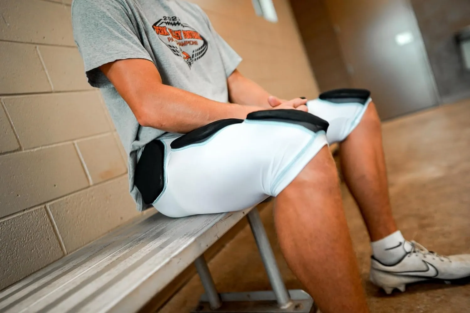 Sports Unlimited 7 Pad Integrated Adult Football Girdle for Men - Flex Thigh Pads - Girdle for Football