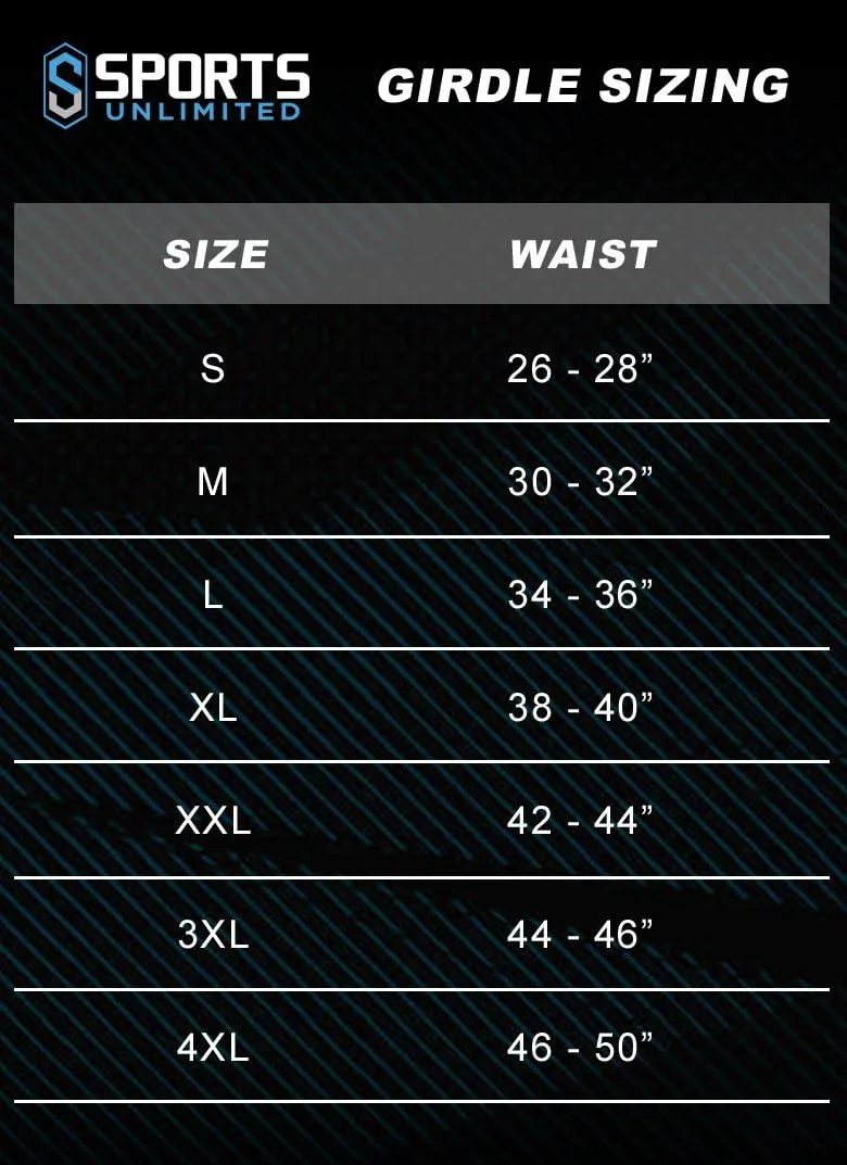 Sports Unlimited 7 Pad Integrated Adult Football Girdle for Men - Flex Thigh Pads - Girdle for Football