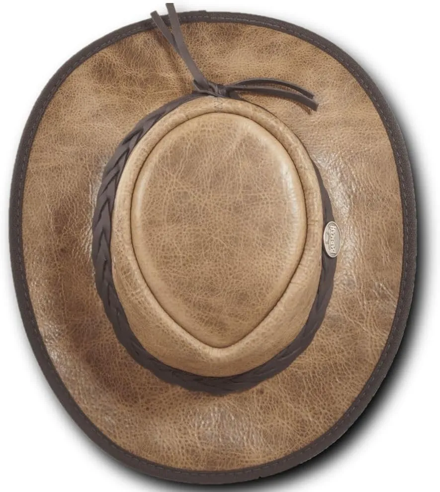 Squashy Bison Leather Hat - Item 1085