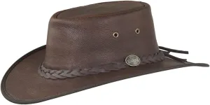 Squashy Bison Leather Hat - Item 1085