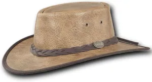 Squashy Bison Leather Hat - Item 1085