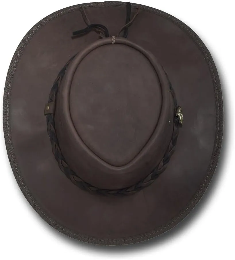 Squashy Bronco Leather Hat - Item 1022