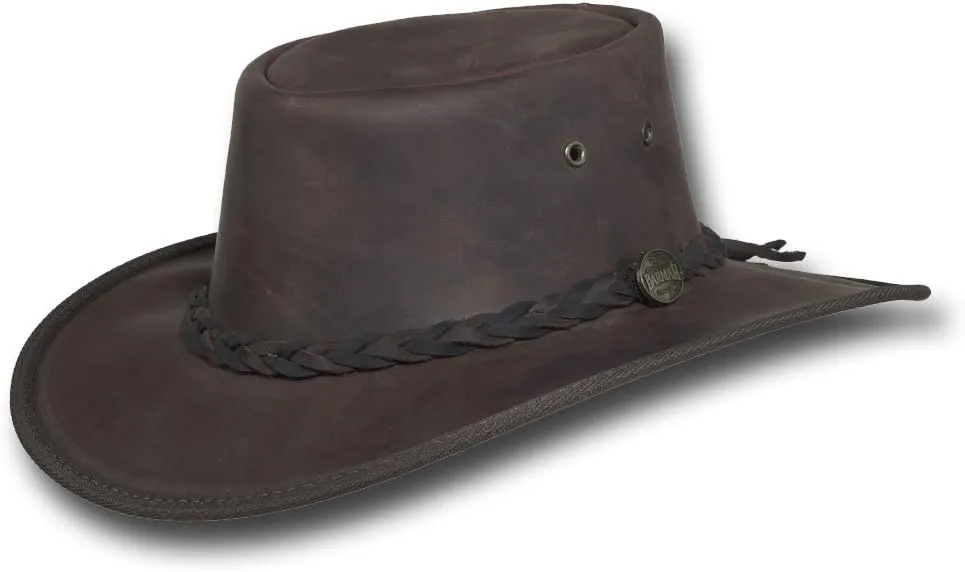 Squashy Bronco Leather Hat - Item 1022