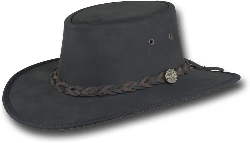 Squashy Bronco Leather Hat - Item 1022