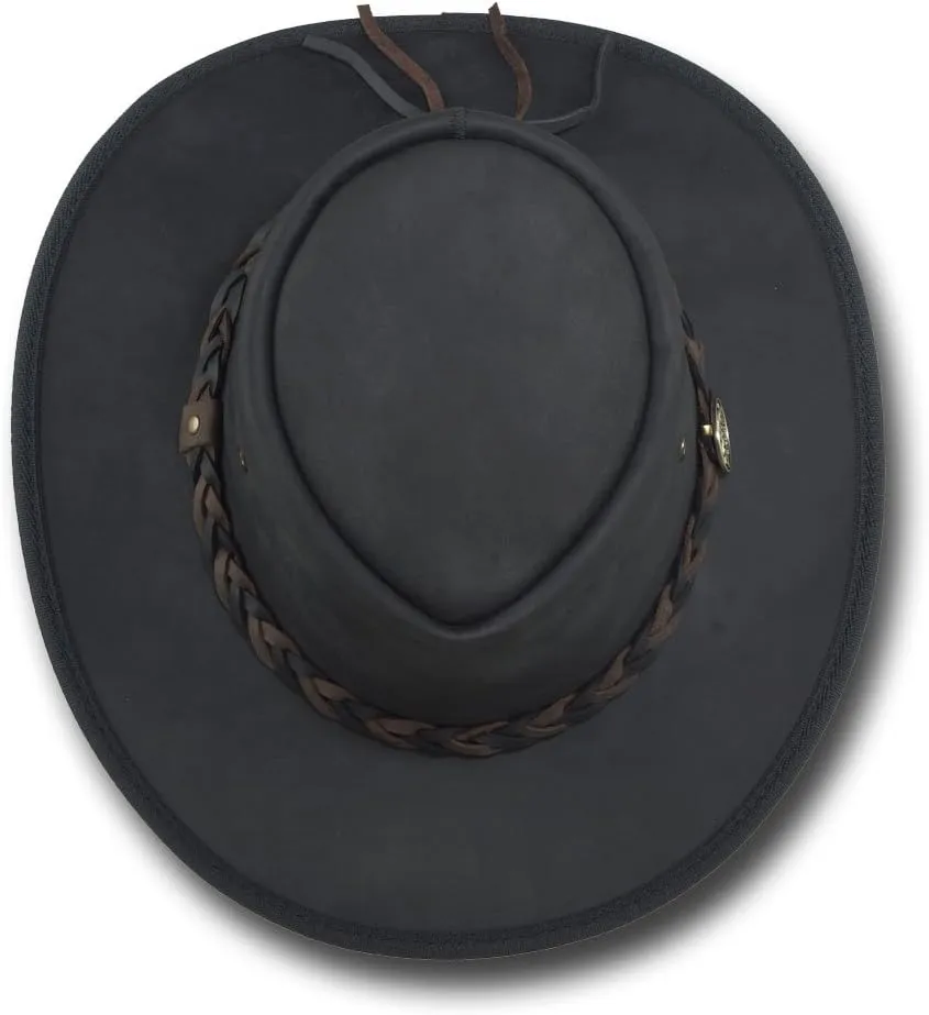 Squashy Bronco Leather Hat - Item 1022