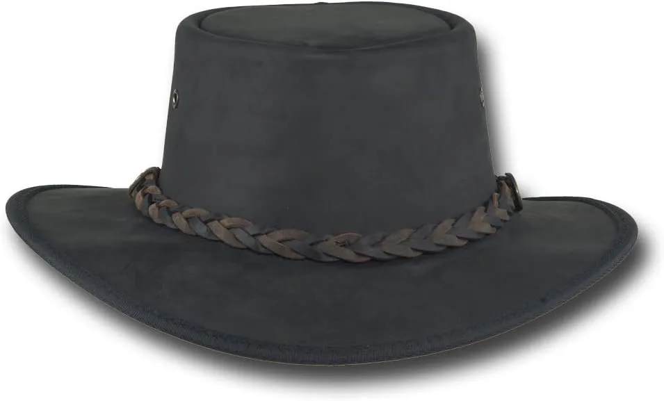 Squashy Bronco Leather Hat - Item 1022