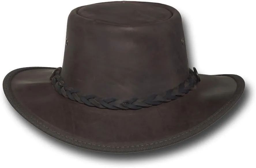 Squashy Bronco Leather Hat - Item 1022