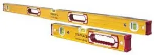 STABILA 37816 48" & 16" ALUMINUM BOX BEAM LEVEL SET