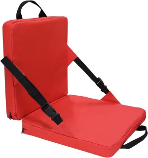 Stadium Seat for Bleachers with Back Support Portable Lightweight Bleacher Seat Cushion Foldable Stadium Seat Padded Chair for Garden Camping Hunting Floor Beach Outdoor