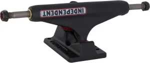 Stage 11-139mm Bar Black/White/Red Skateboard Trucks - 5.39" Hanger 8.0" Axle (Set of 2)