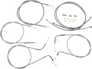 Stainless Handlebar Cable and Line Kit for 12"-14" Bars BA-8048KT-12