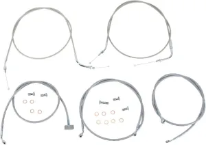 Stainless Handlebar Cable and Line Kit for 15"-17" Bars BA-8059KT-16
