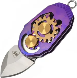 Stainless Steel Pocket Folding Knife EDC Outdoor Travel Everydaycarry EDC Gear,Purple