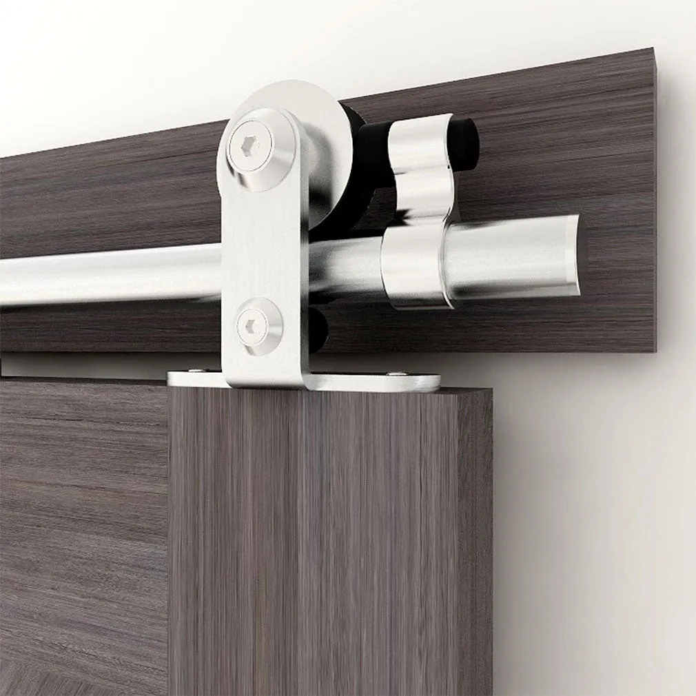 Stainless Steel Sliding Barn Door Hardware Kit CCJH T-Shaped