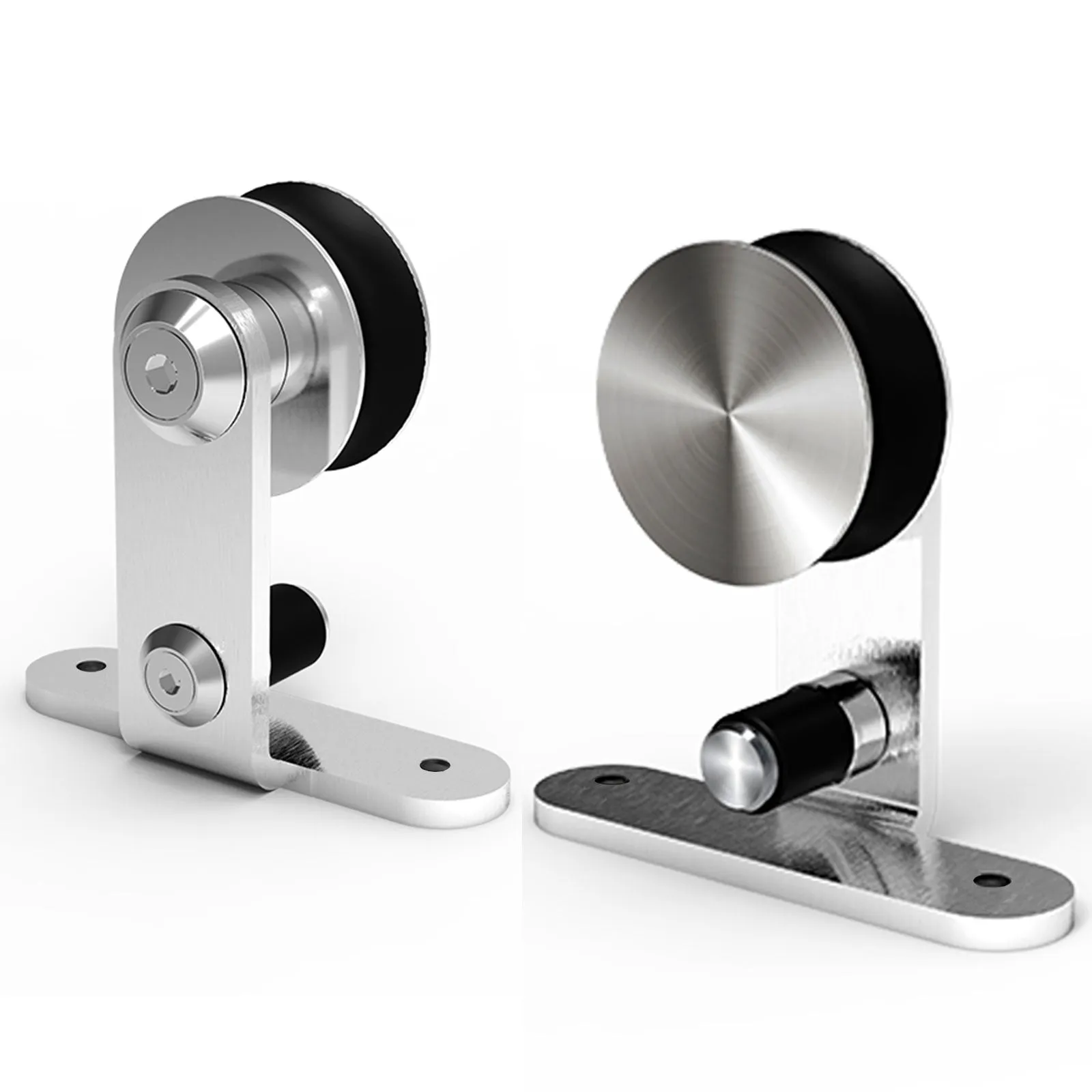 Stainless Steel Sliding Barn Door Hardware Kit CCJH T-Shaped