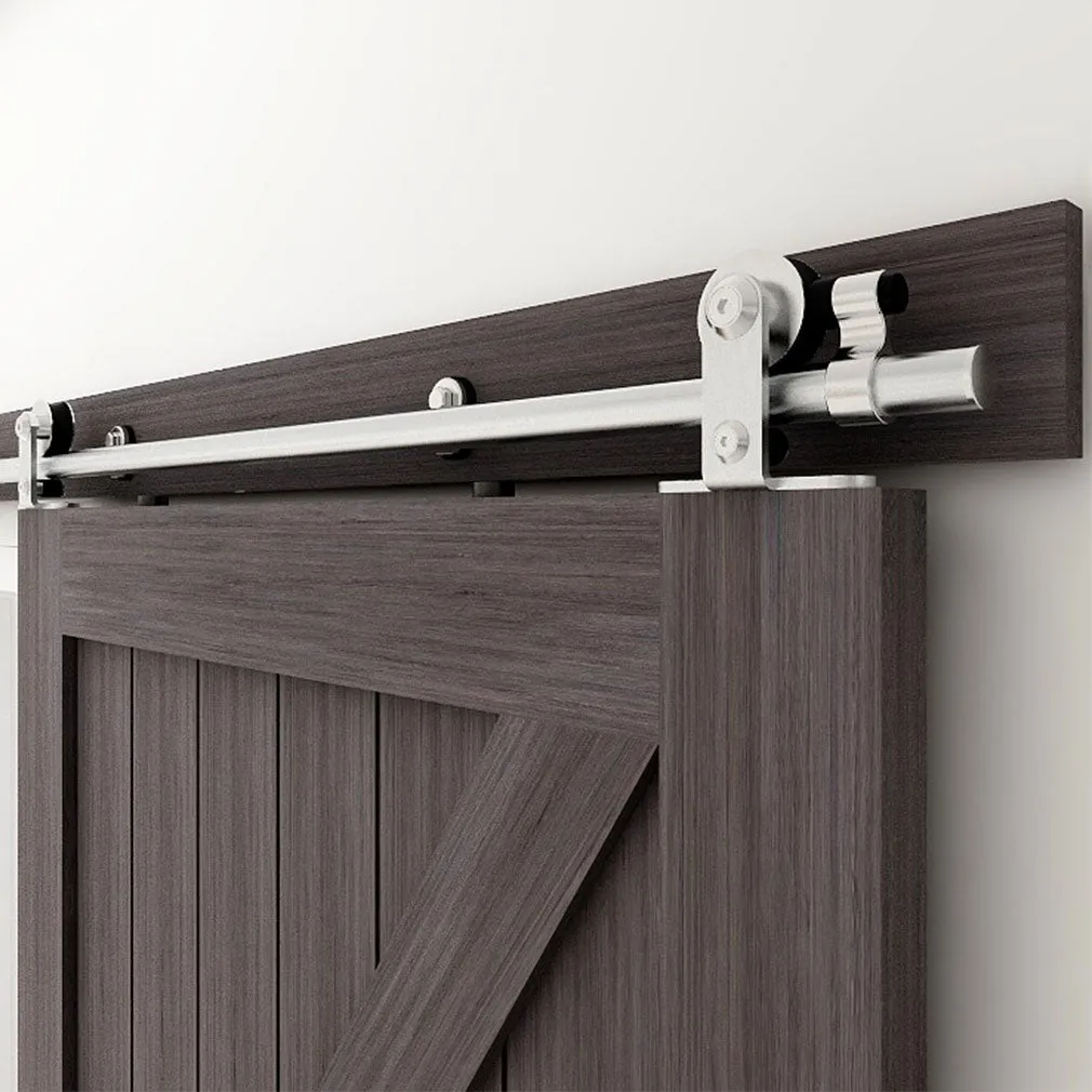 Stainless Steel Sliding Barn Door Hardware Kit CCJH T-Shaped