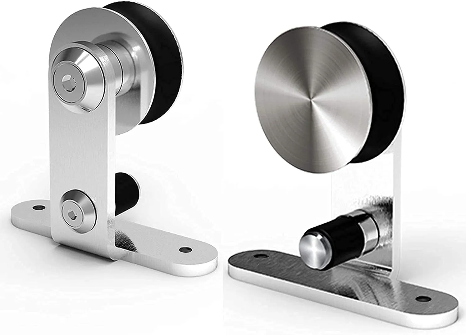 Stainless Steel Sliding Barn Door Hardware Kit CCJH T-Shaped