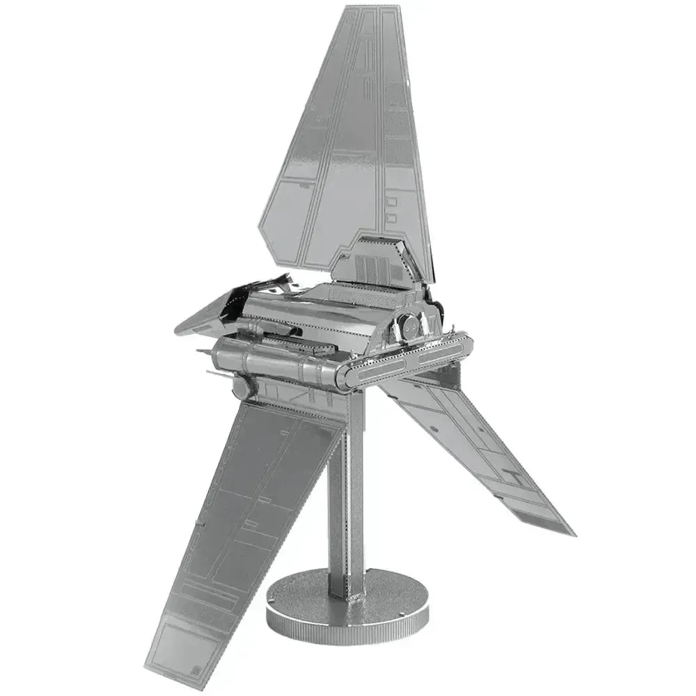 Star Wars - Unpainted Imperial Shuttle Figure Model Kit (Steel, Moderate Difficulty) - Fascinations - Metal Earth Series