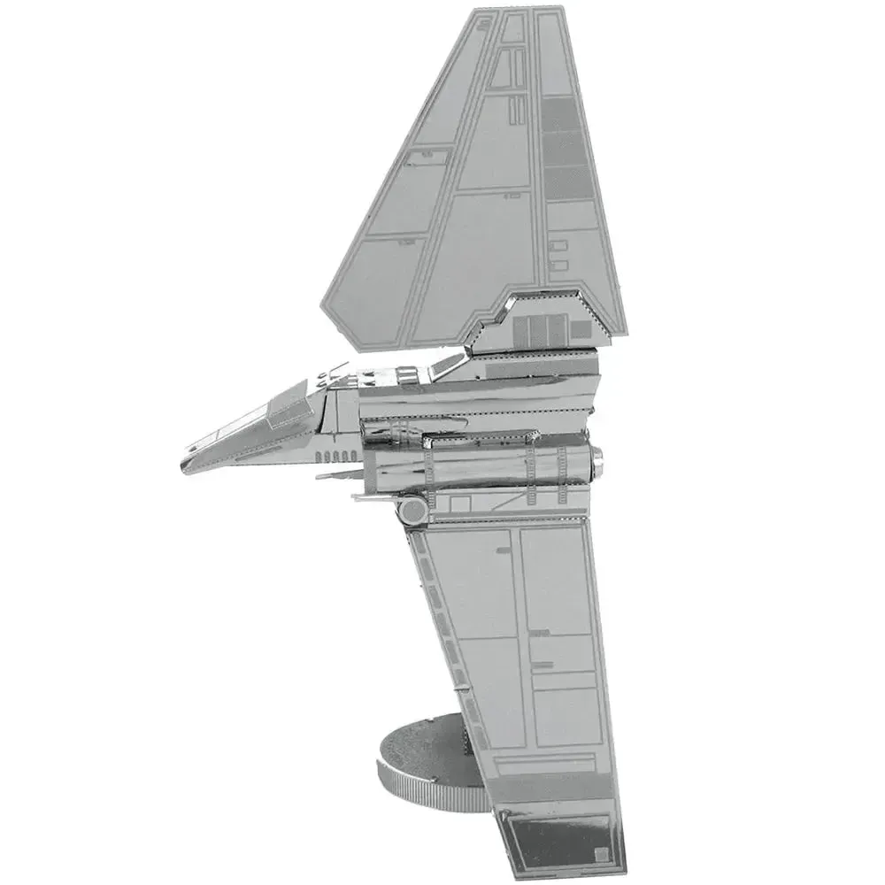 Star Wars - Unpainted Imperial Shuttle Figure Model Kit (Steel, Moderate Difficulty) - Fascinations - Metal Earth Series