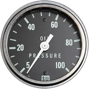 Stewart Warner 82406 Deluxe 2-5/8" Oil Pressure Electric Gauge