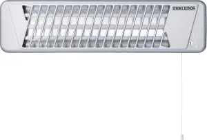 STIEBEL ELTRON 229339 Quartz Heater IW 120 for About 10 sqm, Metal, Three Heating Stages,Immediately Pleasant radiated Heat,Silver,0.4/0.8/1.2 kW